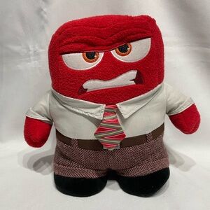 9” Disney Pixar Inside Out Anger Plush Doll Excellent Condition